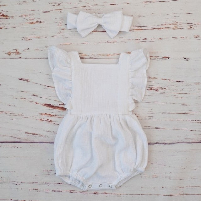 Ropa de niña de verano de algodón orgánico