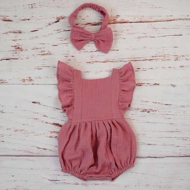 Ropa de niña de verano de algodón orgánico