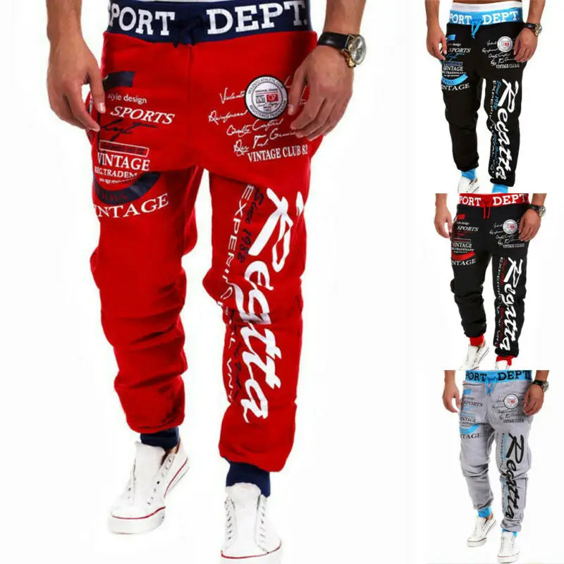 Men Jogger Tracksuit Pants Sport Gym Skinny Jogging Casual Baggy Trousers Sportwear Sweatpants Hip Hop Streatwear Men Jogger