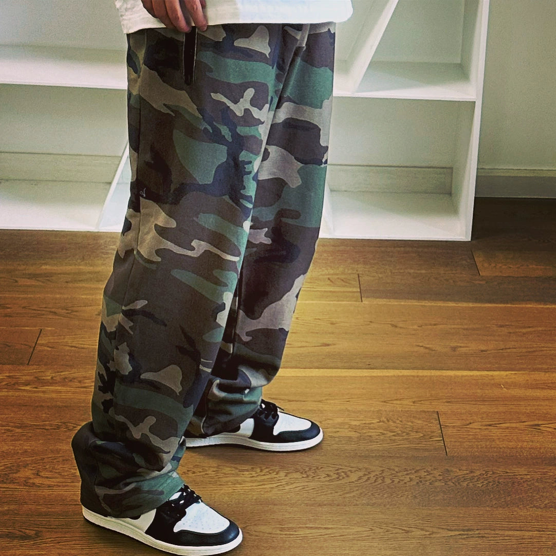 Bttjob X Trousers Cotton Sweatpants X Camouflage Sports Pants