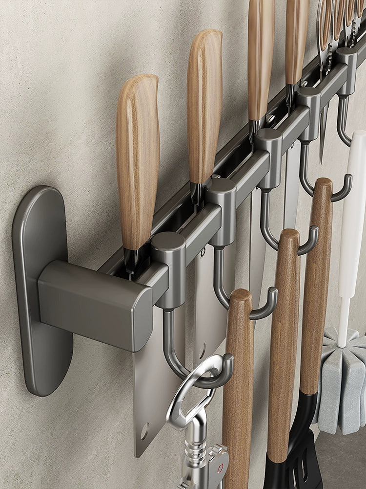 Punch-Free Shovel Knife Holder Wall-Mounted Countertop Kitchen