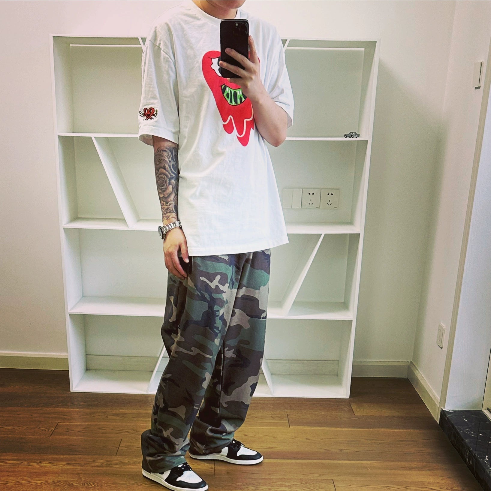 Bttjob X Trousers Cotton Sweatpants X Camouflage Sports Pants