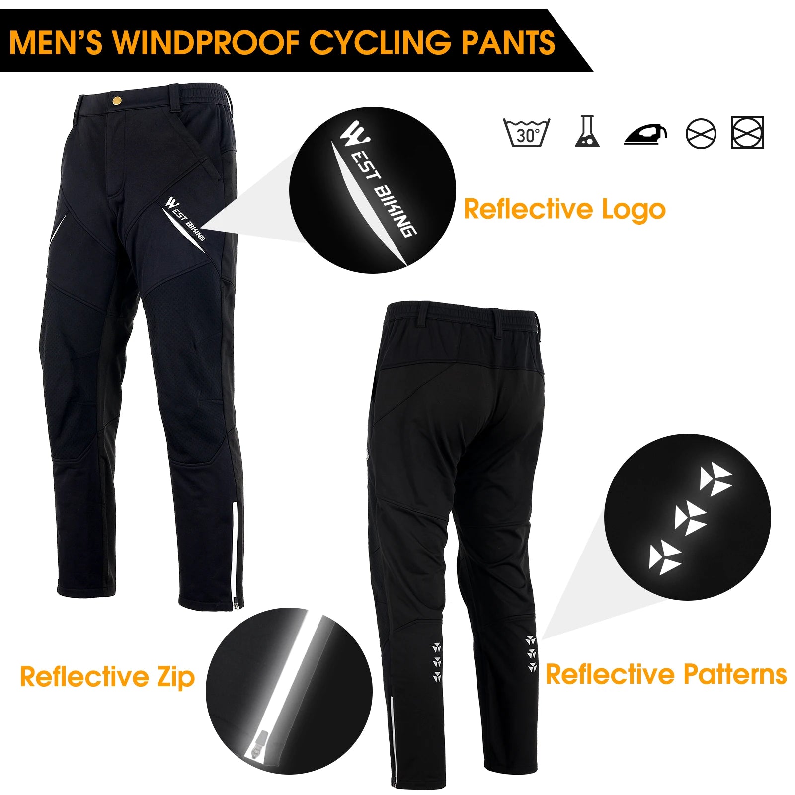 WEST BIKING Winter Pants Jerseys Suit Men's Cycling Outfit Fleece Warm MTB Jacket Sportwear Ropa Ciclismo Thermal Sport Gear