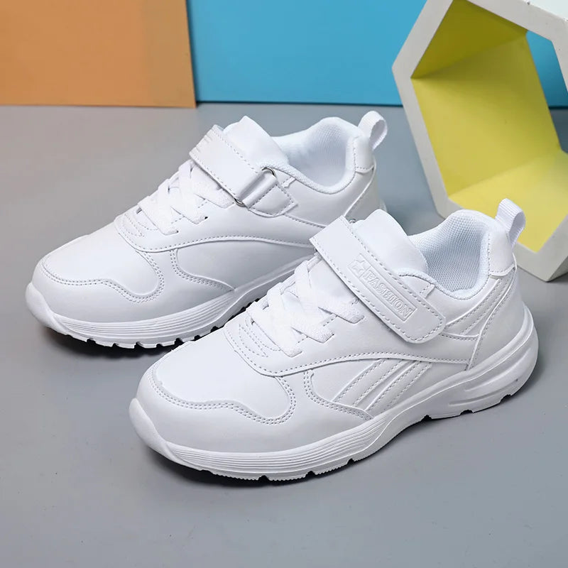 Boys Sneakers White School Running Sports Tennis Shoes for Children Casual Leather Daily Kids Shoes Boy Girl Free Shipping