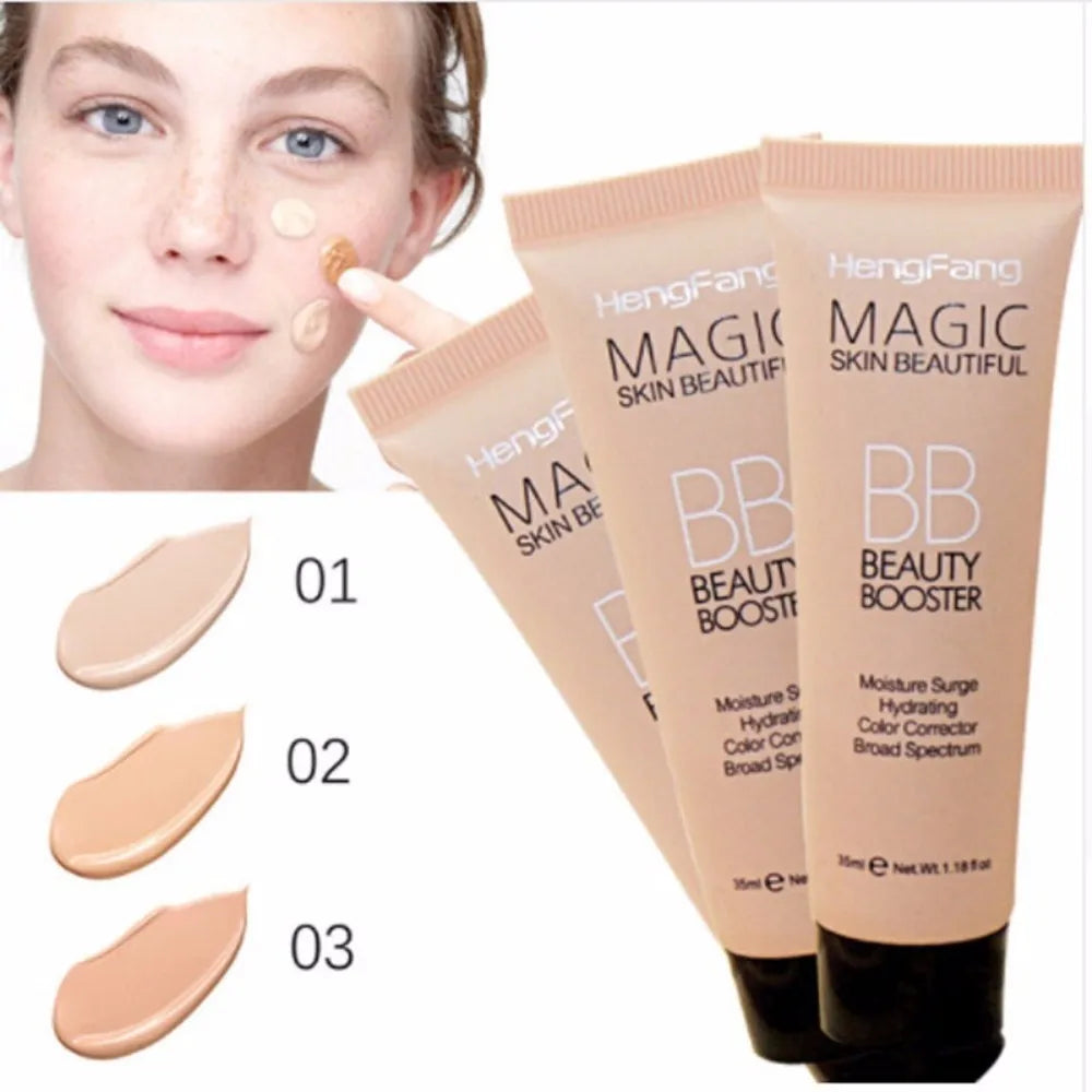 Hot Sun Block BB Cream Makeup Face Foundation BB CC Cream Brightening Concealer Cream Whitening Concealer Base Primer TSLM1