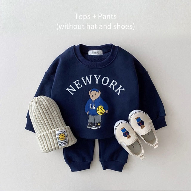 Ensemble sweat à capuche et pantalon décontracté pour bébé