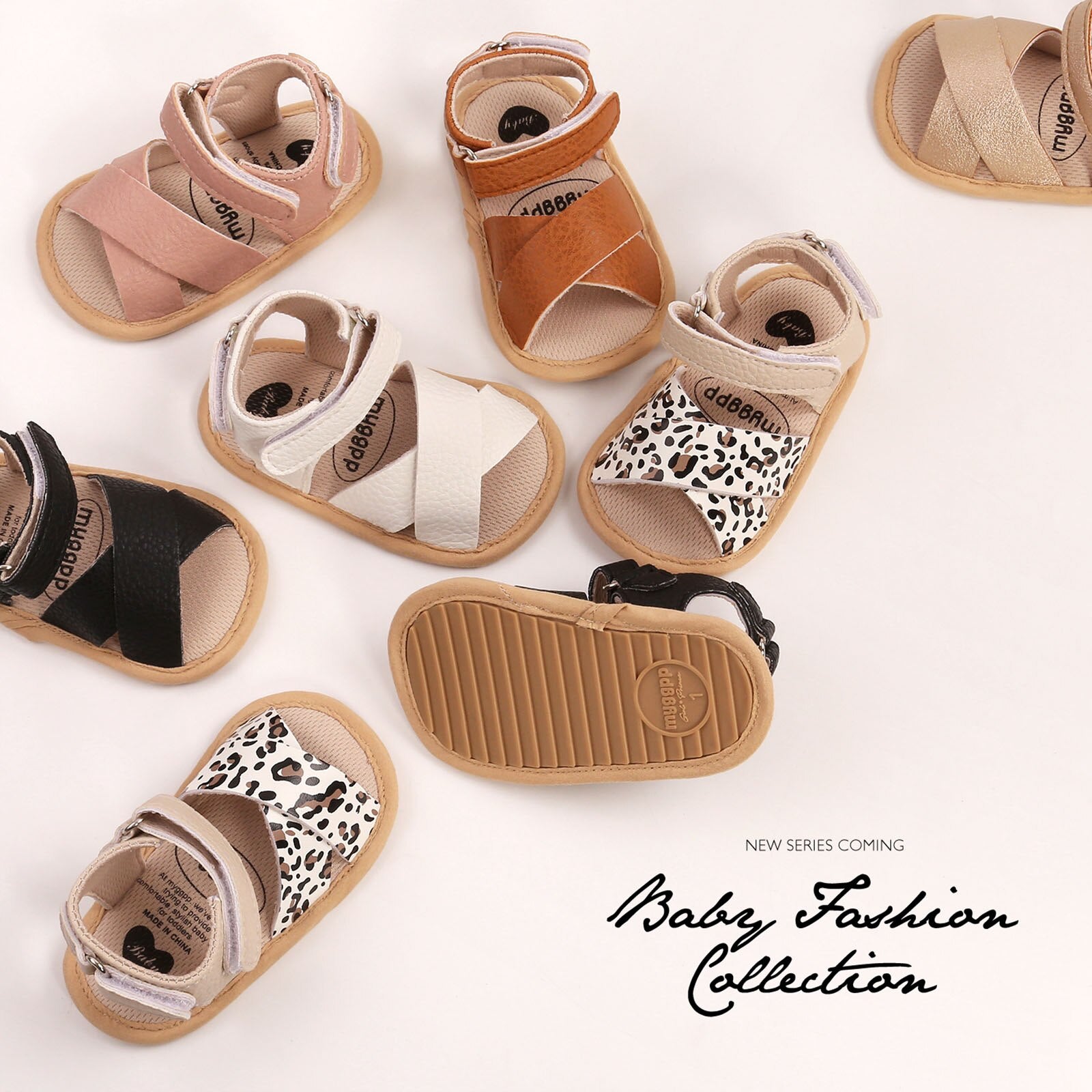 Sandales en cuir pour bébé