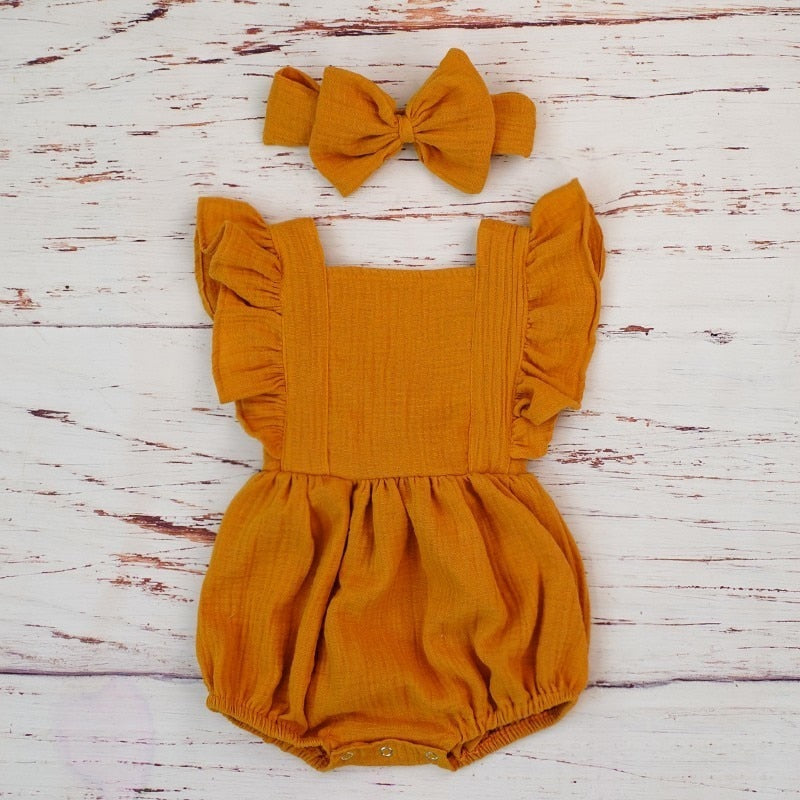 Ropa de niña de verano de algodón orgánico