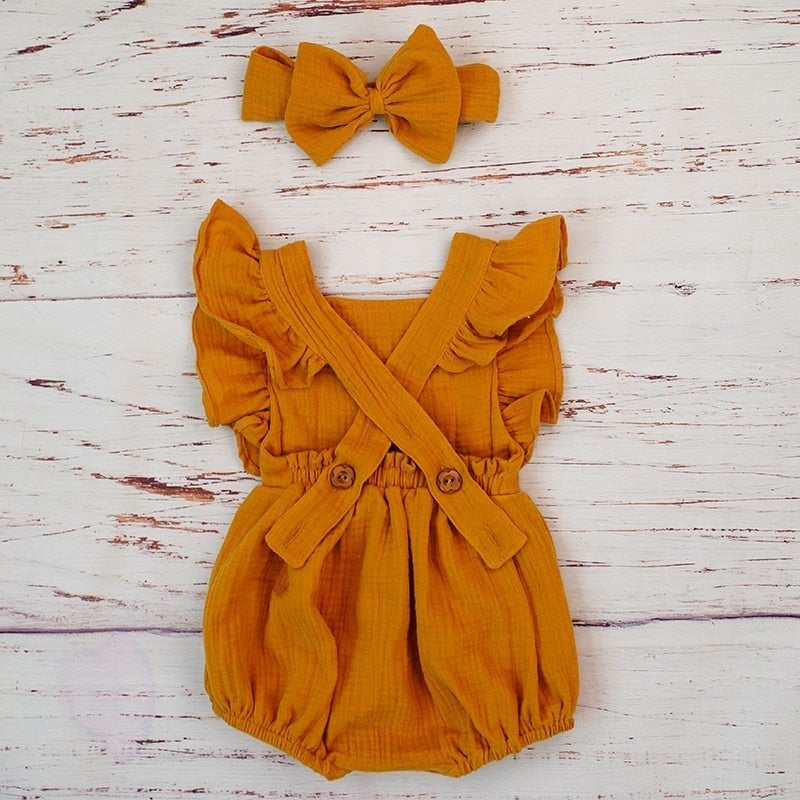 Ropa de niña de verano de algodón orgánico