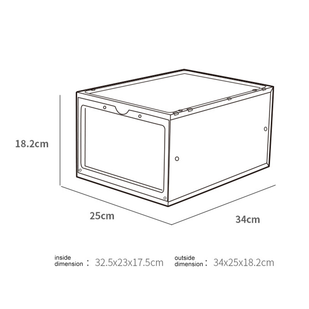 Caja de zapatos a prueba de polvo